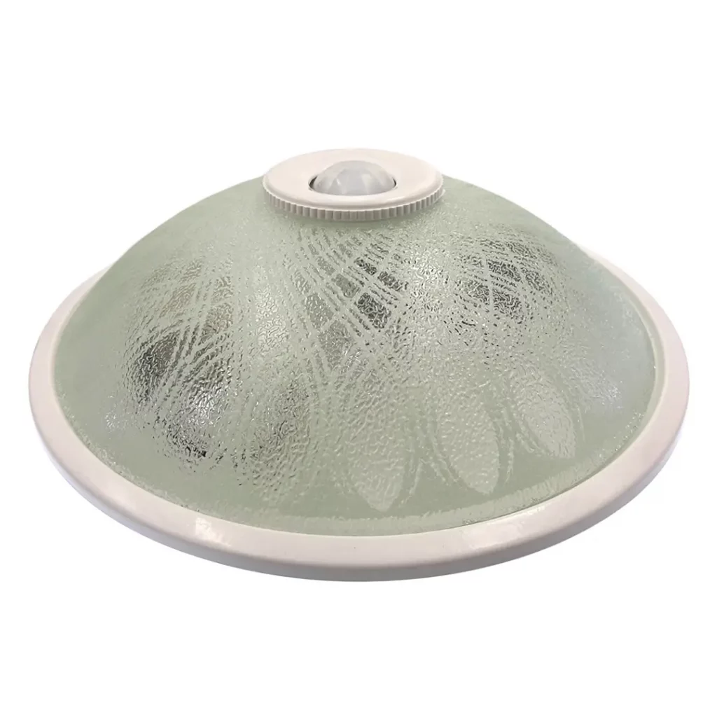 Motion-Sensor-ceiling-light-with-shamim-pattern-from-side-angle